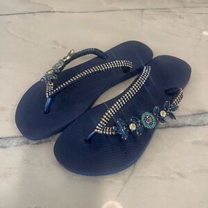 Havaianas Embellished with Evil Eye Jewels- 37-38